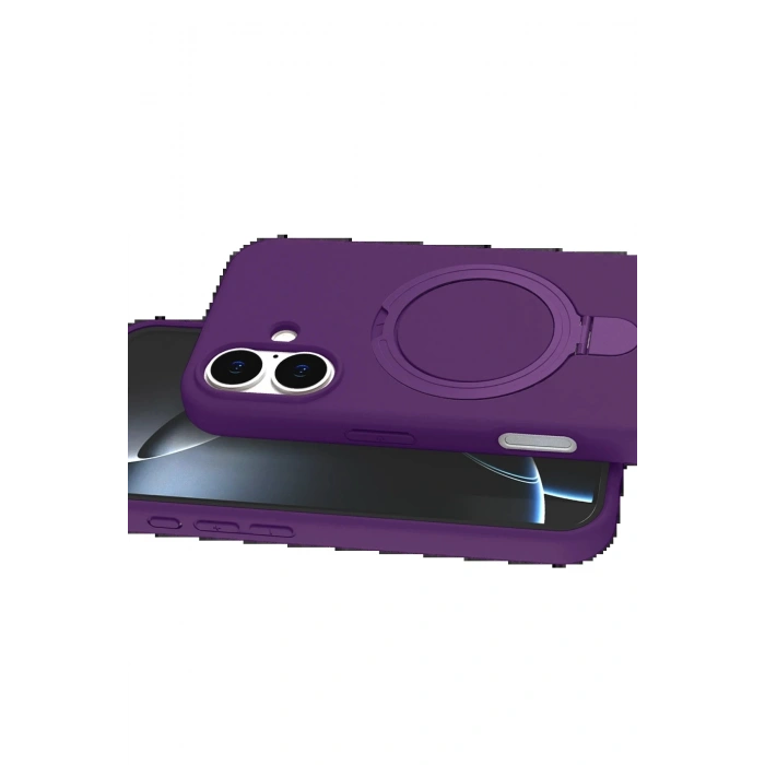 CPT90 Apple iPhone 16 Plus Regal Magsafe Standlı Kapak - Derin Mor