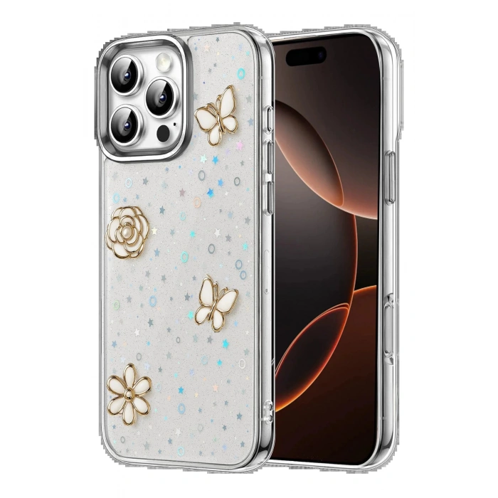 CPT90 Apple iPhone 16 Pro Fiyonk Desenli Kapak - Desen 2