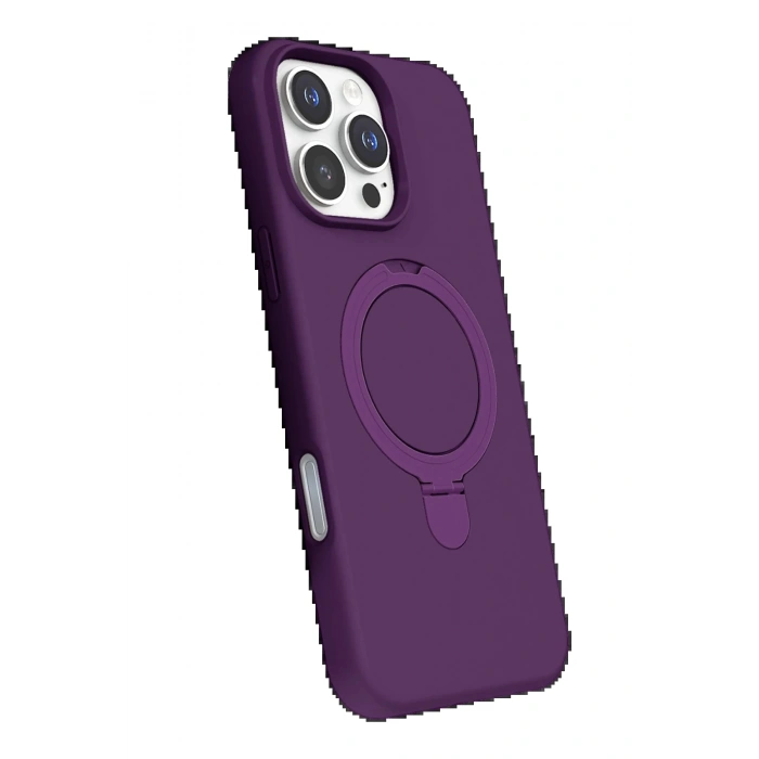 CPT90 Apple iPhone 16 Pro Max Regal Magsafe Standlı Kapak - Derin Mor