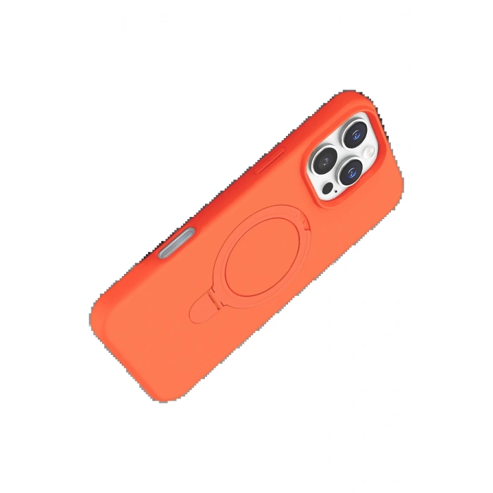 CPT90 Apple iPhone 16 Pro Max Regal Magsafe Standlı Kapak - Turuncu