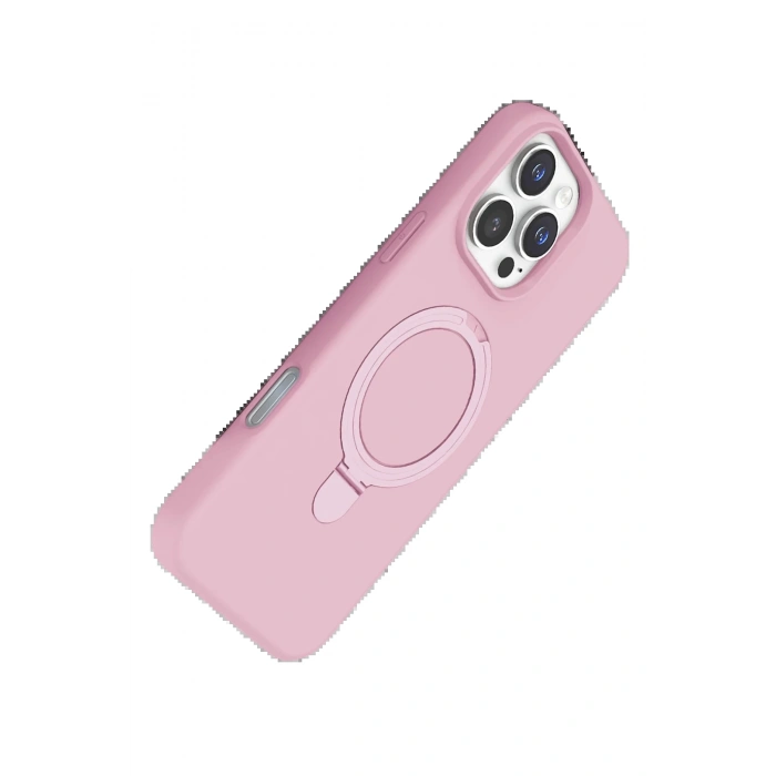 CPT90 Apple iPhone 16 Pro Regal Magsafe Standlı Kapak - Açık Pembe