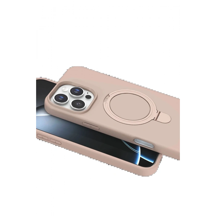 CPT90 Apple iPhone 16 Pro Regal Magsafe Standlı Kapak - Çöl Titanyum