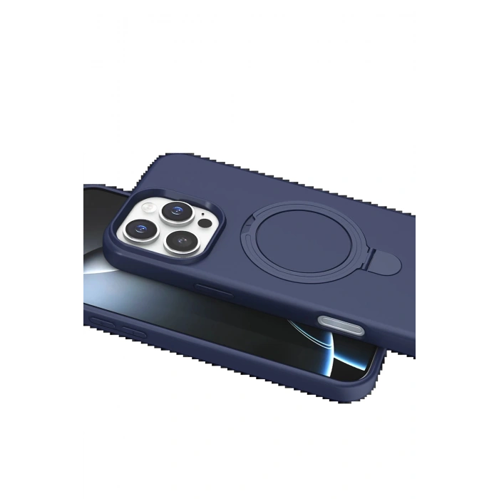 CPT90 Apple iPhone 16 Pro Regal Magsafe Standlı Kapak - Lacivert
