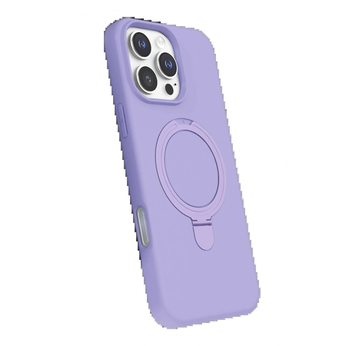 CPT90 Apple iPhone 16 Pro Regal Magsafe Standlı Kapak - Lila