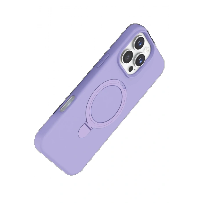 CPT90 Apple iPhone 16 Pro Regal Magsafe Standlı Kapak - Lila