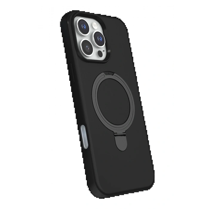 CPT90 Apple iPhone 16 Pro Regal Magsafe Standlı Kapak - Siyah