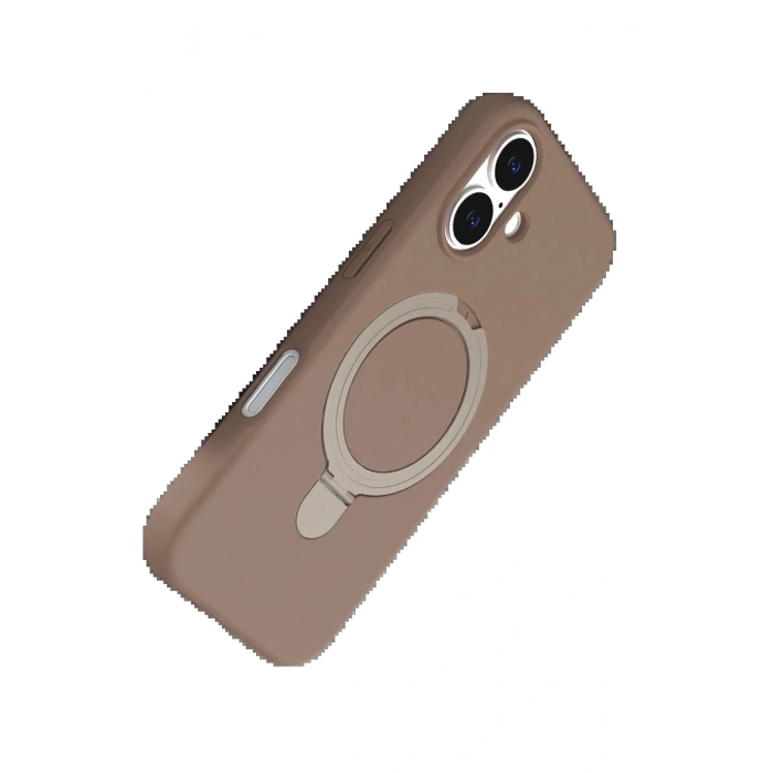 CPT90 Apple iPhone 16 Regal Magsafe Standlı Kapak - Çöl Titanyum