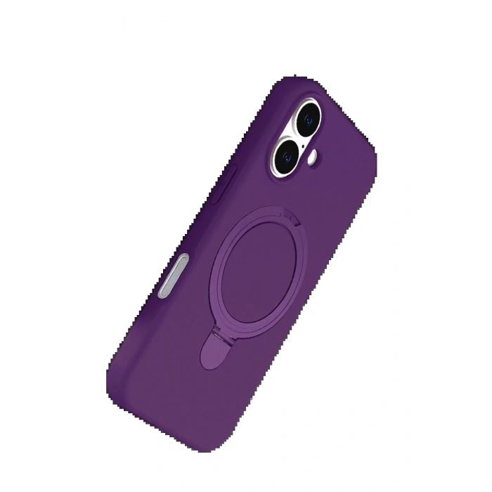 CPT90 Apple iPhone 16 Regal Magsafe Standlı Kapak - Derin Mor