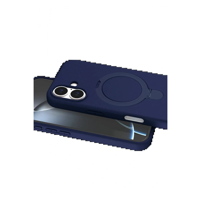 CPT90 Apple iPhone 16 Regal Magsafe Standlı Kapak - Lacivert