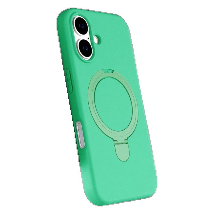 CPT90 Apple iPhone 16 Regal Magsafe Standlı Kapak - Yeşil