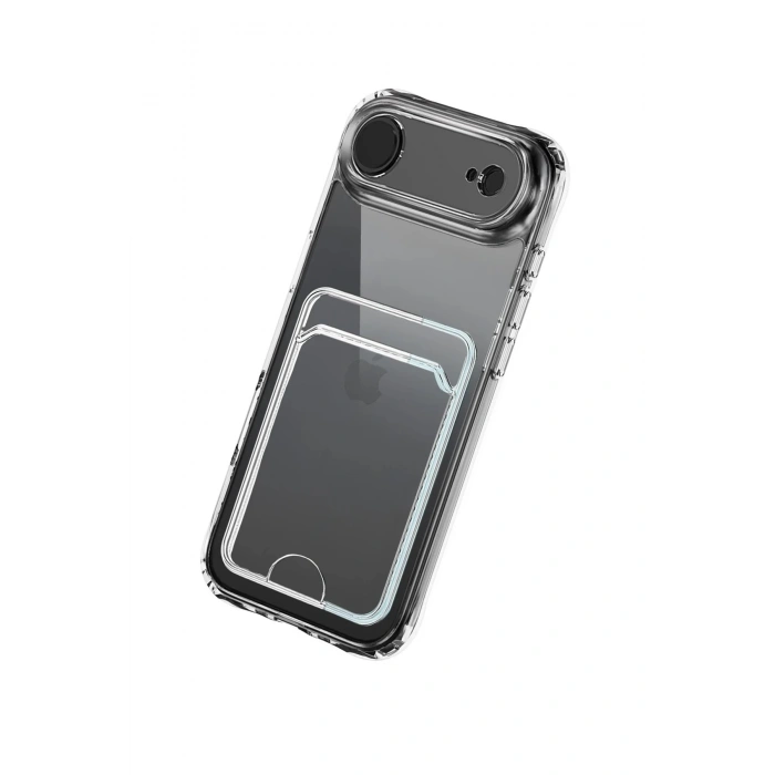 CPT90 Apple iPhone 17 Air Kart Şeffaf Silikon - Şeffaf