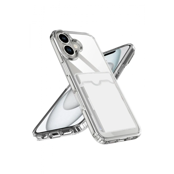 CPT90 Apple iPhone 17 Kart Şeffaf Silikon - Şeffaf