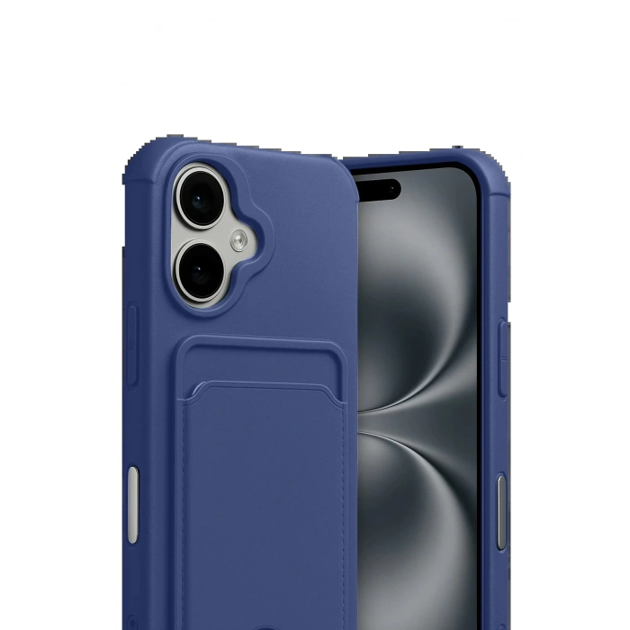 CPT90 Apple iPhone 17 Kelvin Kartvizitli Silikon - Lacivert