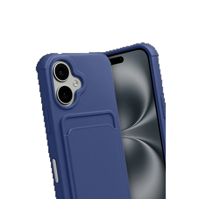 CPT90 Apple iPhone 17 Kelvin Kartvizitli Silikon - Lacivert