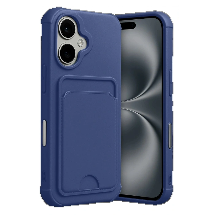 CPT90 Apple iPhone 17 Kelvin Kartvizitli Silikon - Lacivert