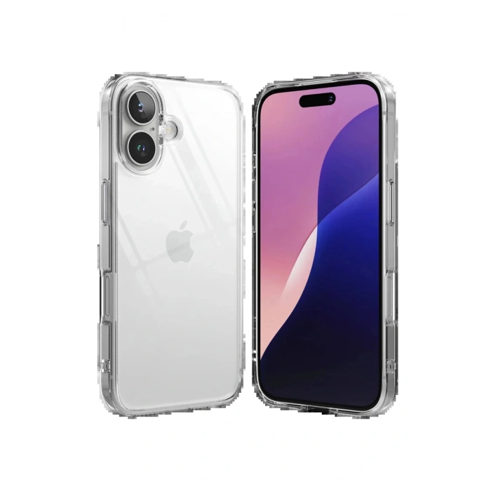 CPT90 Apple iPhone 17 Lüx Şeffaf Silikon - Şeffaf