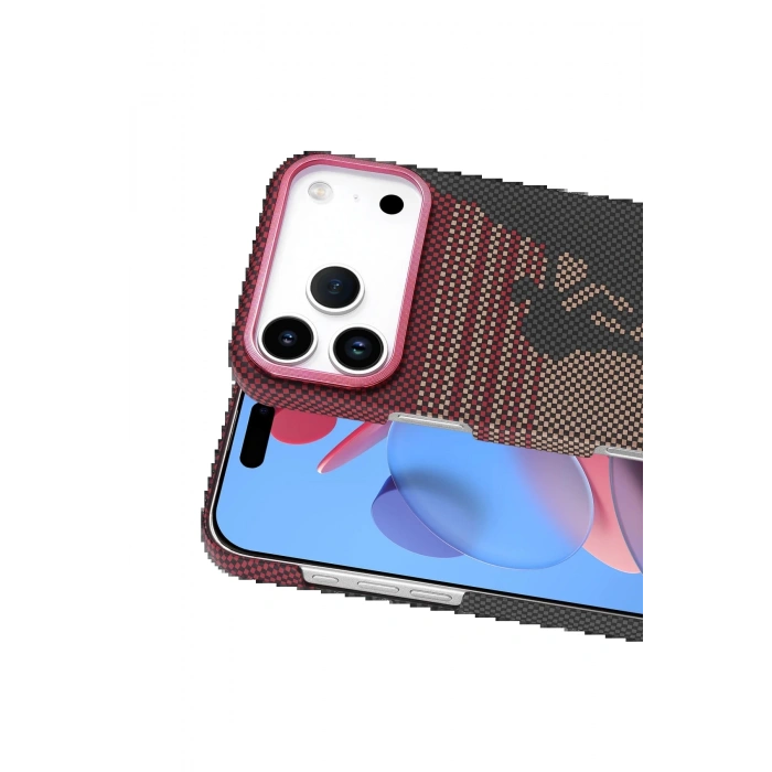 CPT90 Apple iPhone 17 Pro Max Vega Magsafe Kapak - Kırmızı