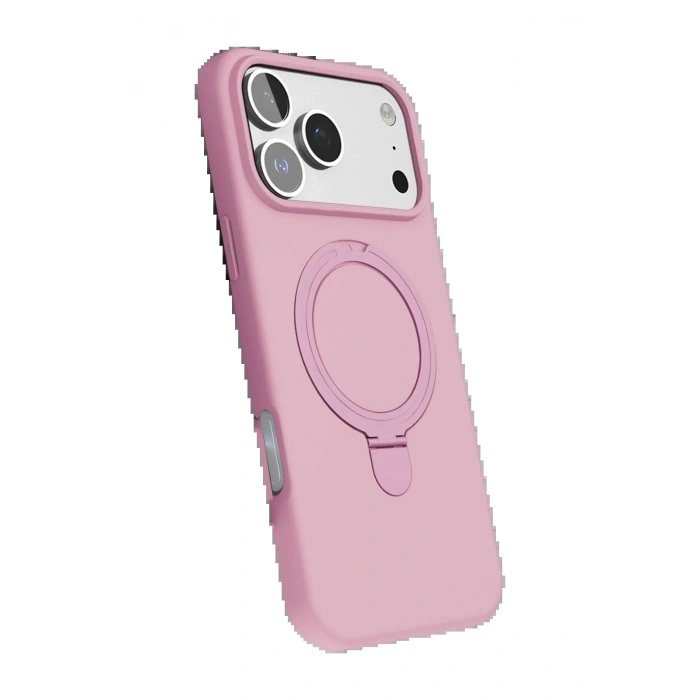 CPT90 Apple iPhone 17 Pro Regal Magsafe Standlı Kapak - Açık Pembe