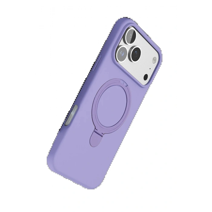 CPT90 Apple iPhone 17 Pro Regal Magsafe Standlı Kapak - Lila