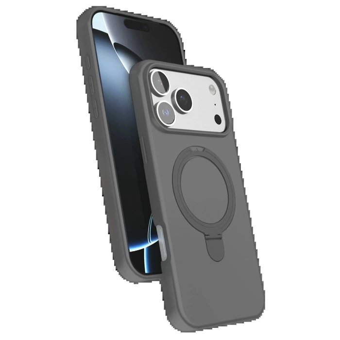 CPT90 Apple iPhone 17 Pro Regal Magsafe Standlı Kapak - Titan Gri