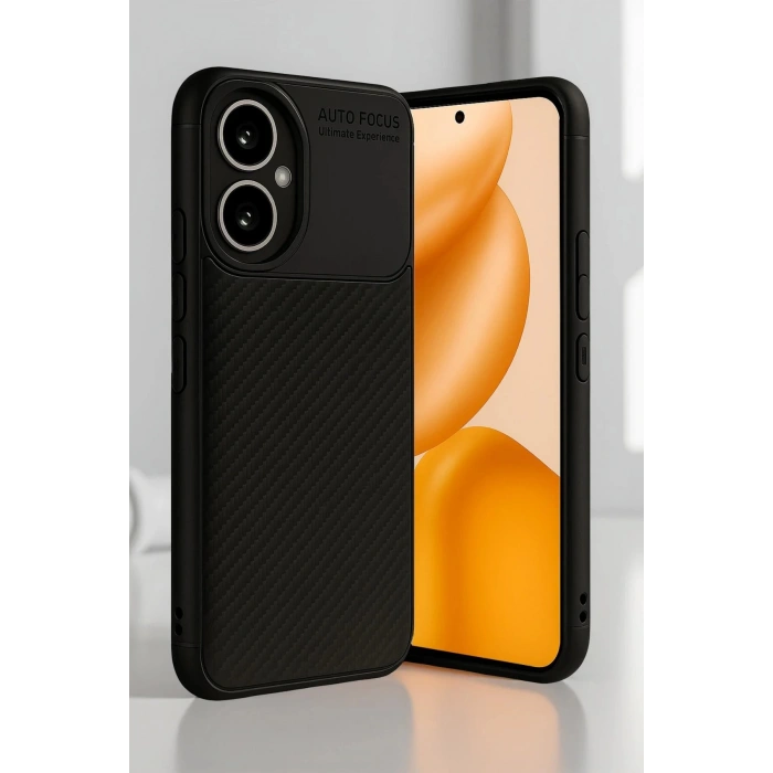 CPT90 Honor 400 Kılıf Auto Focus Karbon Kapak - Siyah