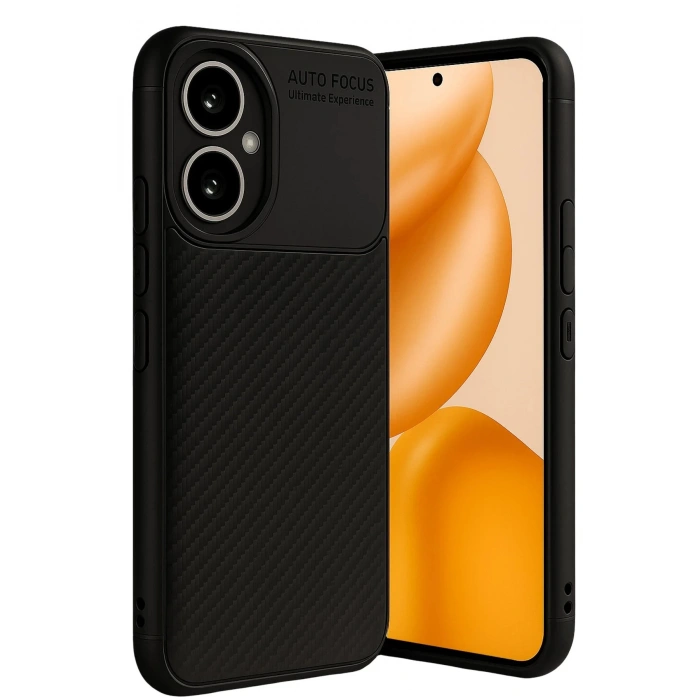CPT90 Honor 400 Kılıf Auto Focus Karbon Kapak - Siyah