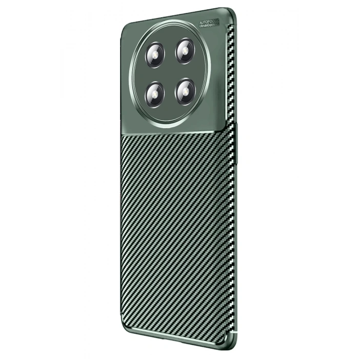 CPT90 Honor Magic 7 Lite Kılıf Auto Focus Karbon Kapak - Koyu Yeşil