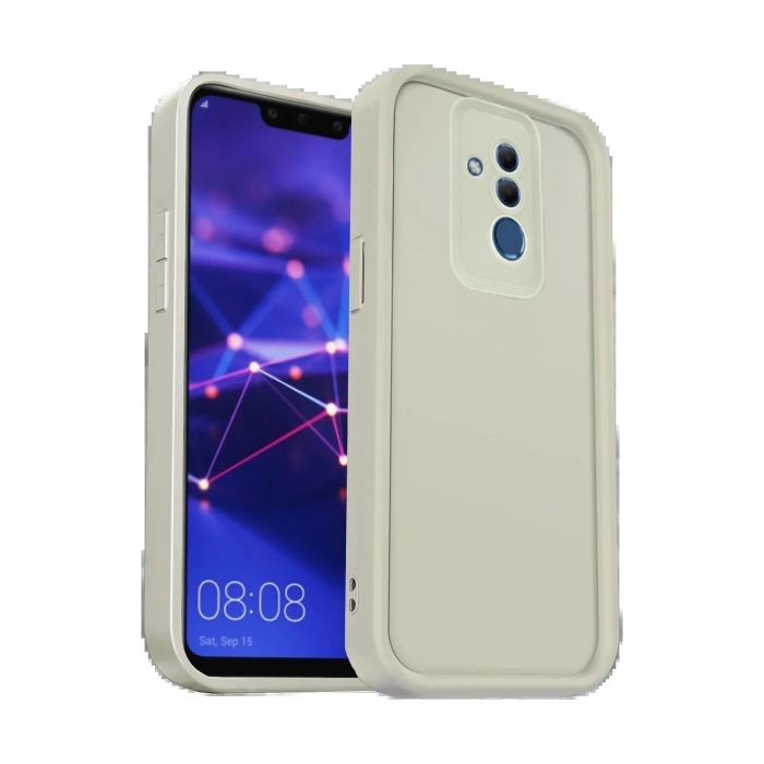 CPT90 Huawei Mate 20 Lite Kılıf Viera Silikon - Krem