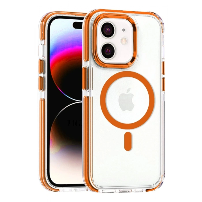 CPT90 iPhone 11 Bella Magsafe Kapak - Turuncu