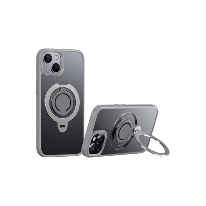 CPT90 iPhone 12 Avatar 360 Dönen Magsafe Kapak - Titan Gri