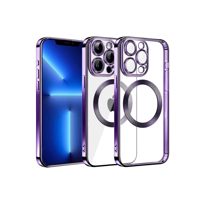 CPT90 iPhone 13 Pro Max Kılıf Slot Silikon - Mor