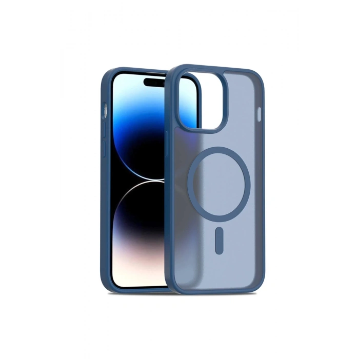 CPT90 iPhone 14 Jota Magsafe Kapak - Lacivert