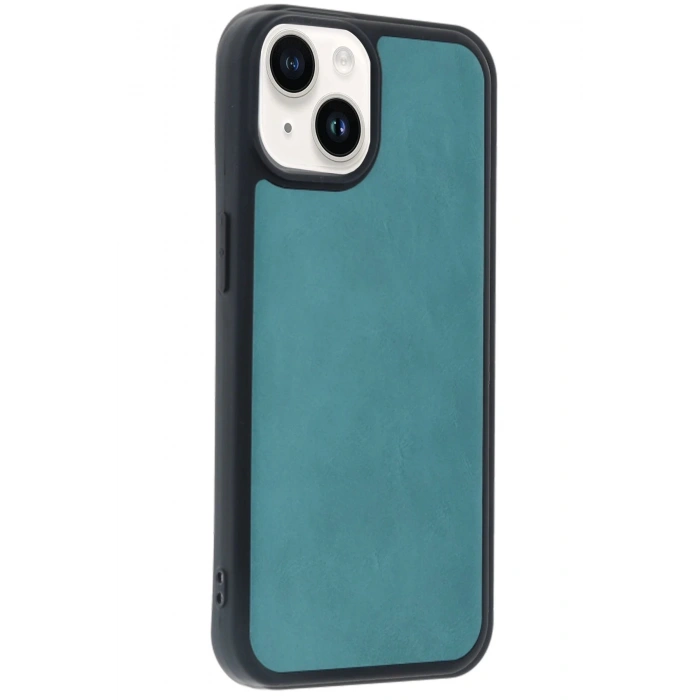 CPT90 iPhone 14 Kılıf Aras Deri Kapak - Açık Yeşil