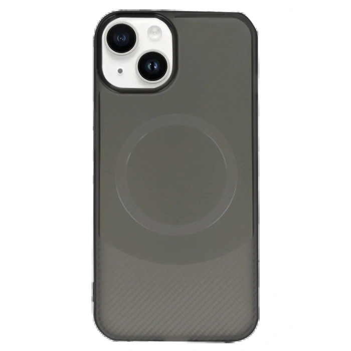 CPT90 iPhone 14 Kılıf Maya Karbon Kapak - Siyah