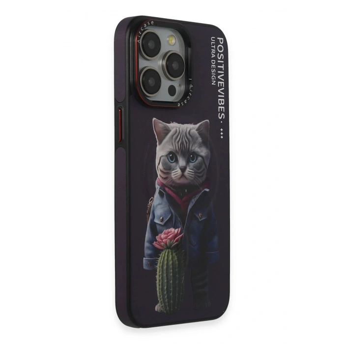 CPT90 iPhone 14 Pro Fun Magsafe Kapak - Derin Mor