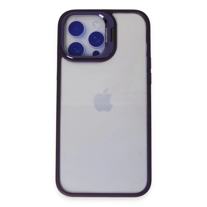 CPT90 iPhone 14 Pro Kılıf Roblox Lens Standlı Kapak - Derin Mor