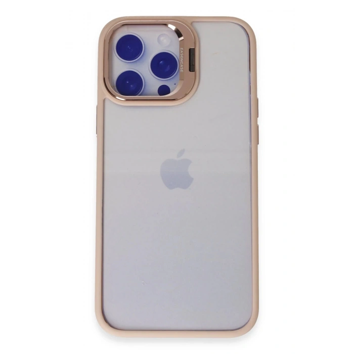 CPT90 iPhone 14 Pro Kılıf Roblox Lens Standlı Kapak - Pudra