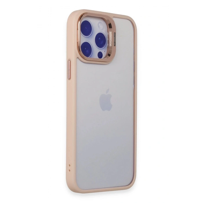 CPT90 iPhone 14 Pro Kılıf Roblox Lens Standlı Kapak - Pudra