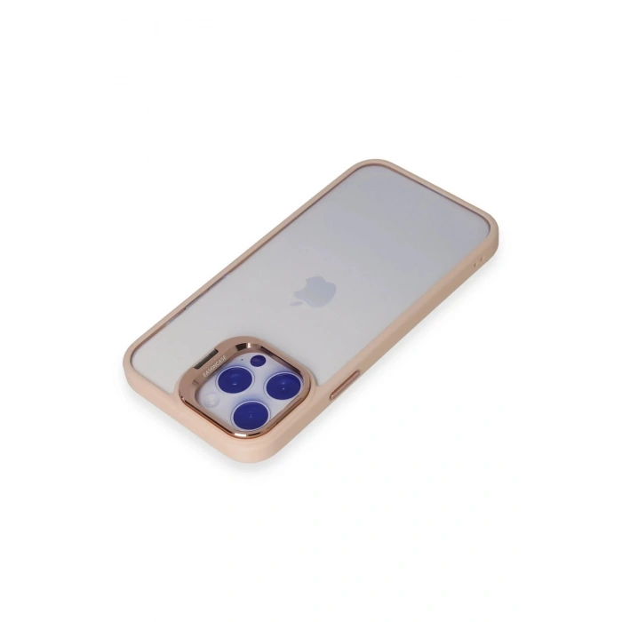 CPT90 iPhone 14 Pro Kılıf Roblox Lens Standlı Kapak - Pudra