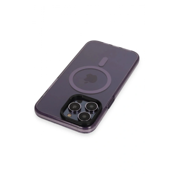CPT90 iPhone 14 Pro Kılıf Tigra Magsafe Kapak - Derin Mor