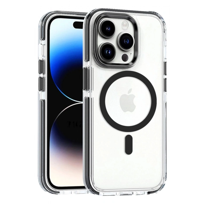 CPT90 iPhone 14 Pro Max Bella Magsafe Kapak - Siyah