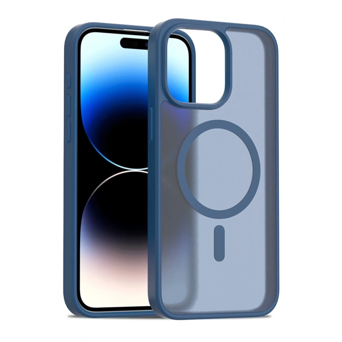 CPT90 iPhone 14 Pro Max Jota Magsafe Kapak - Lacivert