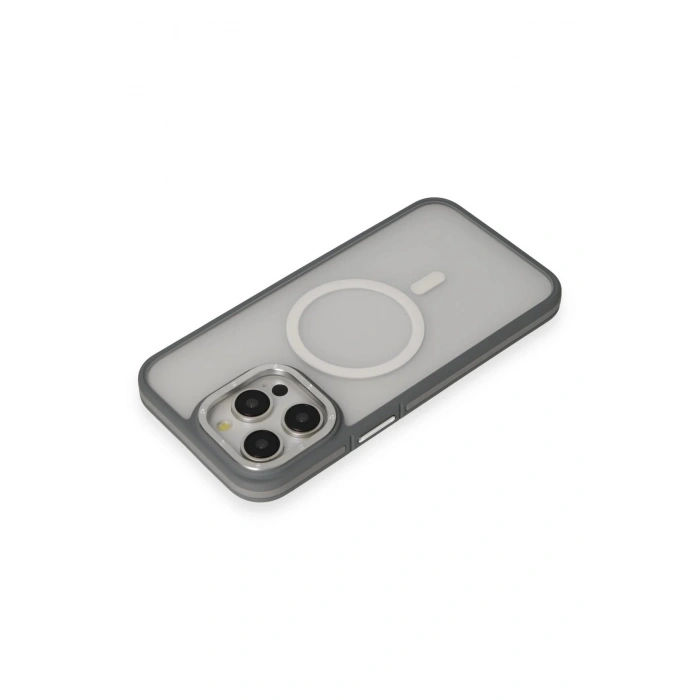 CPT90 iPhone 14 Pro Max Kılıf Rocky Magsafe Kapak - Gümüş