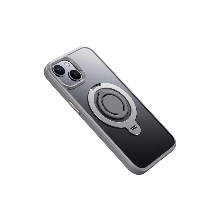 CPT90 iPhone 15 Avatar 360 Dönen Magsafe Kapak - Titan Gri