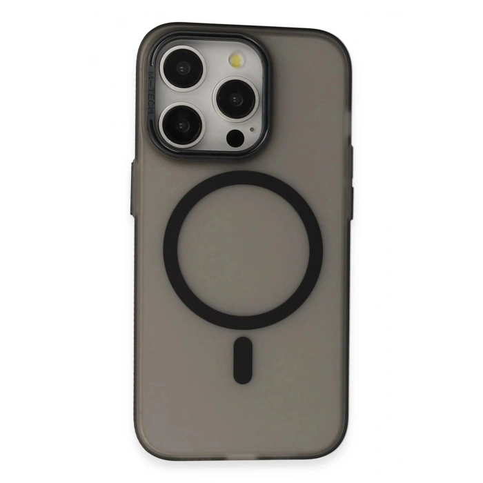 CPT90 iPhone 15 Pro Max Frost Standlı Magsafe Kapak - Siyah