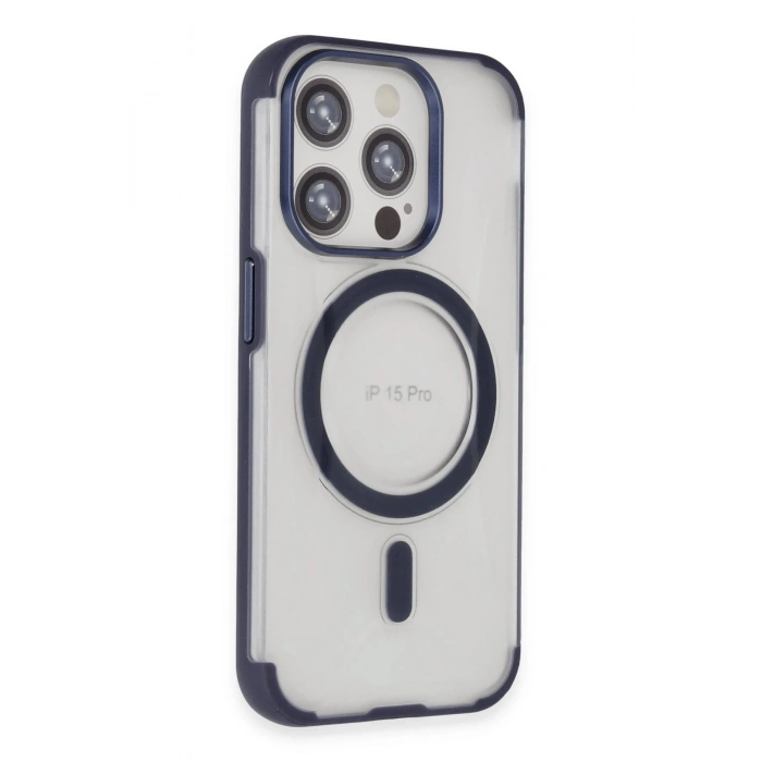 CPT90 iPhone 15 Pro Max Hilton Magsafe Kapak - Lacivert