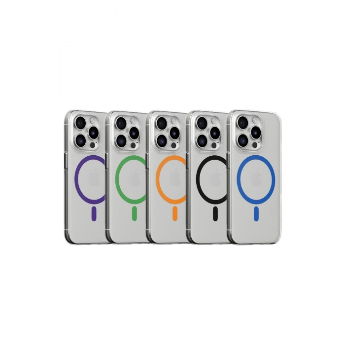 CPT90 iPhone 15 Pro Max Kılıf Bubble Magsafe Kapak - Siyah