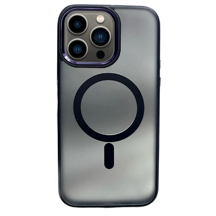 CPT90 iPhone 15 Pro Max Solid Magsafe Kapak - Derin Mor