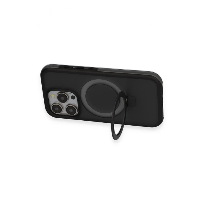 CPT90 iPhone 15 Pro Max Zorda Airbag Magsafe Standlı Kapak - Lacivert