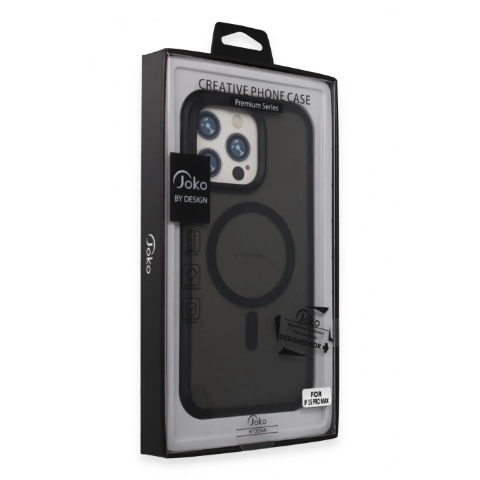 CPT90 iPhone 15 Pro Toras Airbag Magsafe Kapak - Siyah